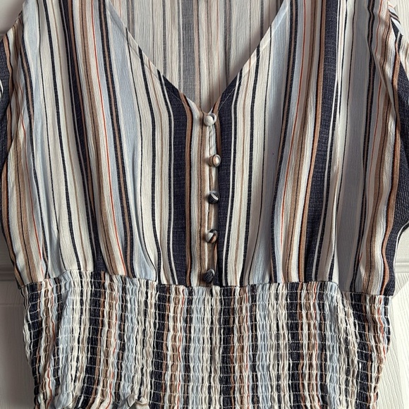 Crave Fame blue striped top Size XL - Picture 3 of 4
